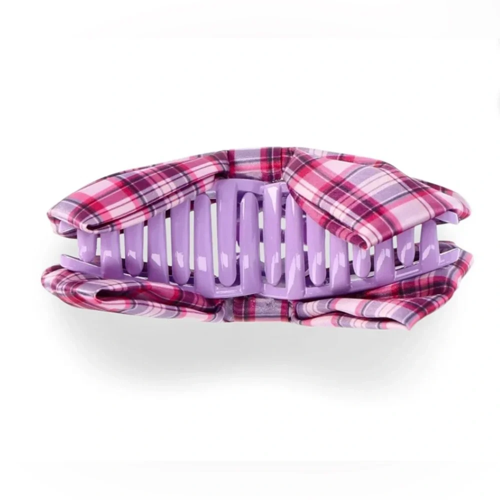 🔴 3/$12 Justice Plaid Hair‎ Claw Clip!